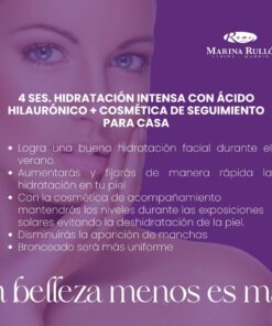 PACK HIDRATACIÓN INTENSA CON ÁCIDO HIALURÓNICO + 1 RADIOFRECUENCIA DE REGALO + COSMÉTICA PARA CASA